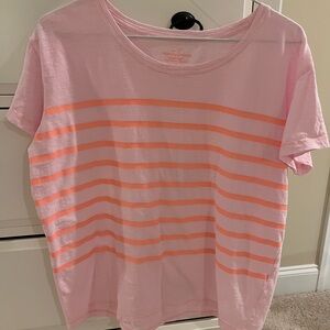 Vineyard Vines Pink Striped Surftee T-Shirt